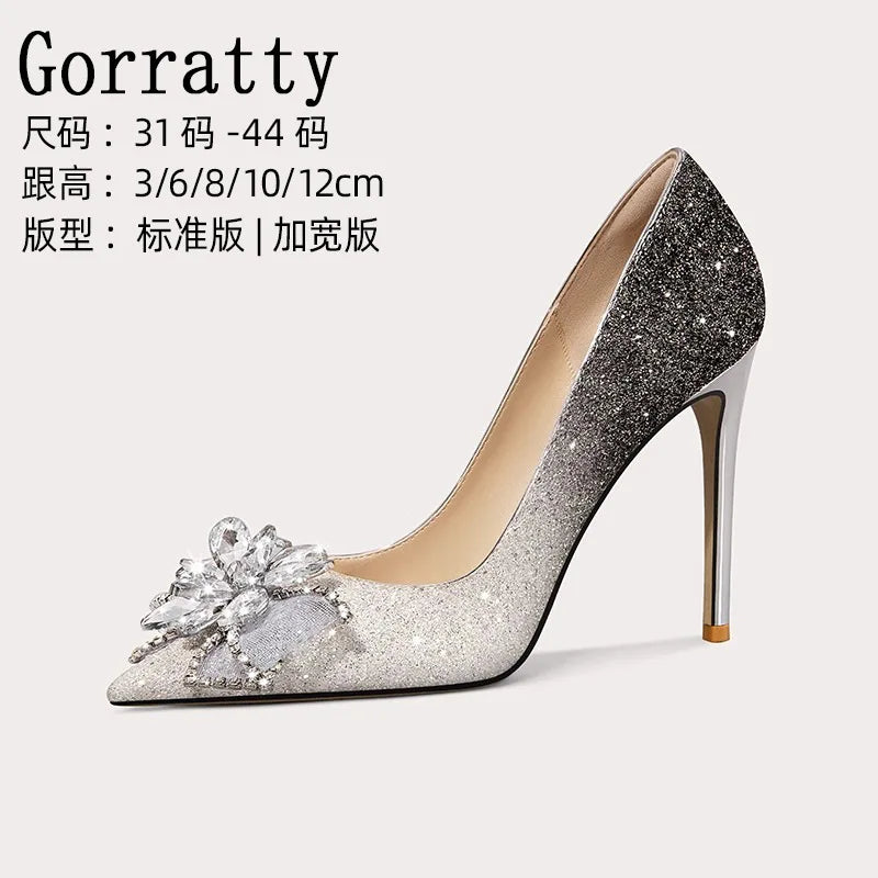 Multicolor Print Pointed Toe Pumps