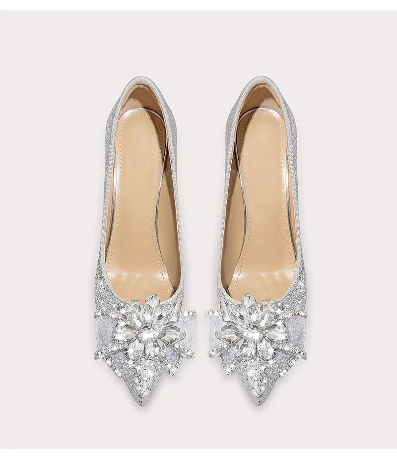 Multicolor Print Pointed Toe Pumps