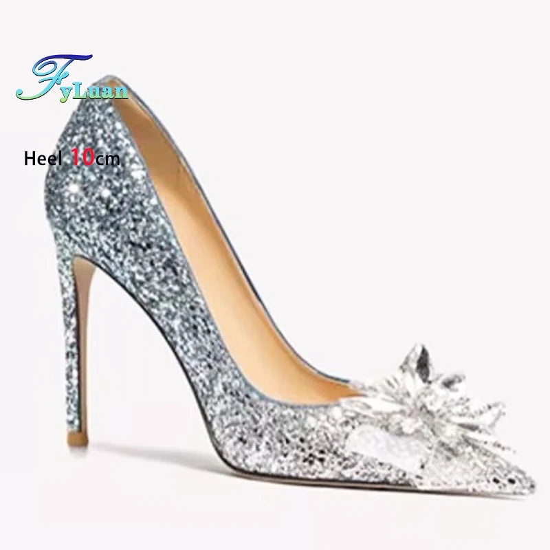 Multicolor Print Pointed Toe Pumps