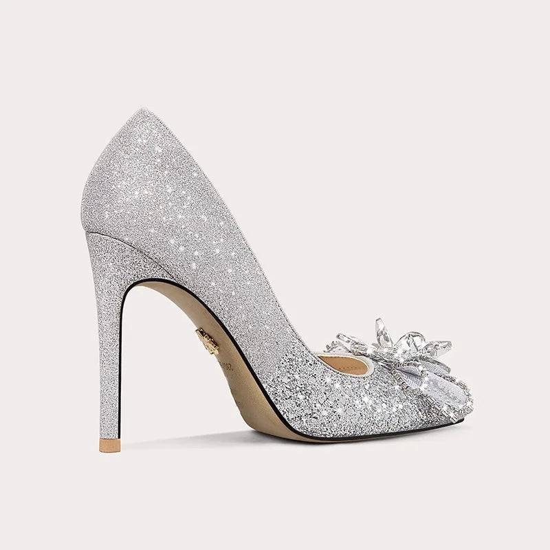 Multicolor Print Pointed Toe Pumps