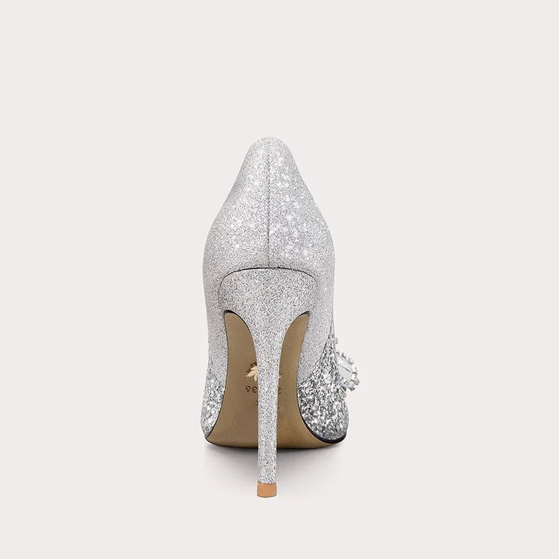 Multicolor Print Pointed Toe Pumps