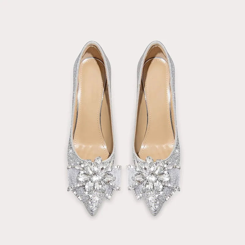 Multicolor Print Pointed Toe Pumps